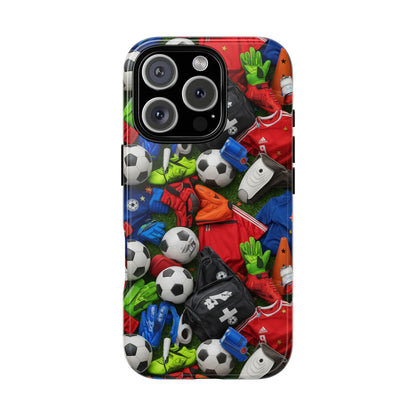 Soccer Ball Pattern Phone Case – Sports Fan Tough Protective Game Day Case
