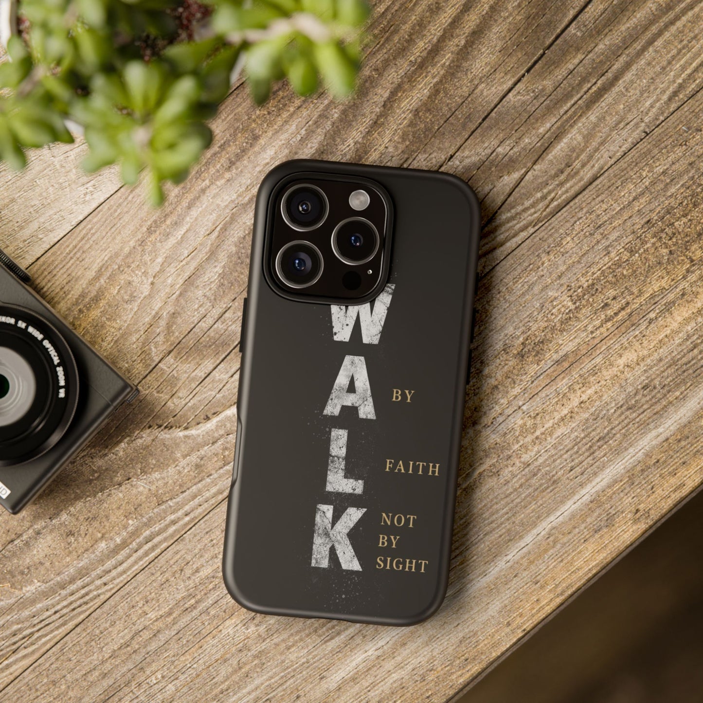 Walk by Faith Not by Sight Christian Phone Case Bible Verse Faith Cover