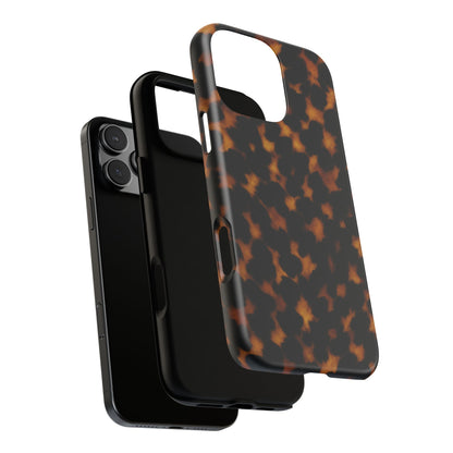 Tortoiseshell Phone Case – Brown Leopard Pattern Luxury Tough Protective Case