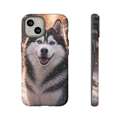 Siberian Husky Tough Phone Case | Blue Eyes Dog Cover Protective iPhone Case