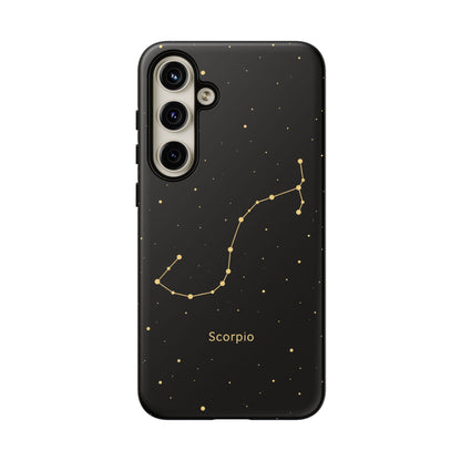 Scorpio Zodiac Constellation Phone Case – Luxe Gold Celestial Cover