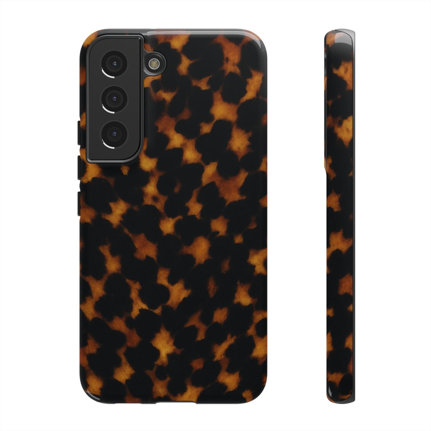 Tortoiseshell Phone Case – Brown Leopard Pattern Luxury Tough Protective Case