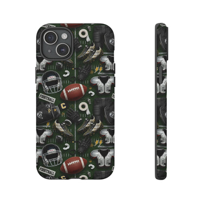 Football Pattern Phone Case – Sports Fan Tough Protective Game Day Case
