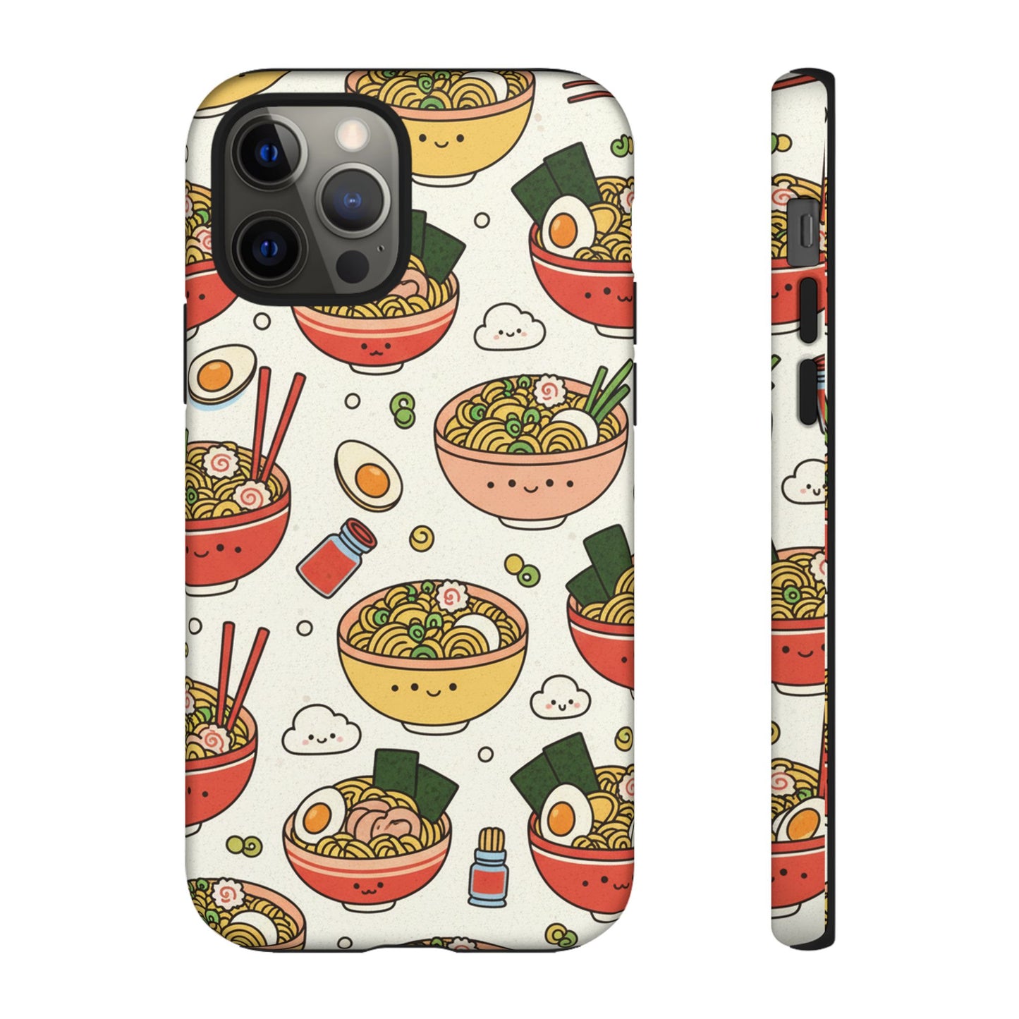 Kawaii Ramen Phone Case – Cute Japanese Food Pattern | Noodle Bowl Aesthetic Case