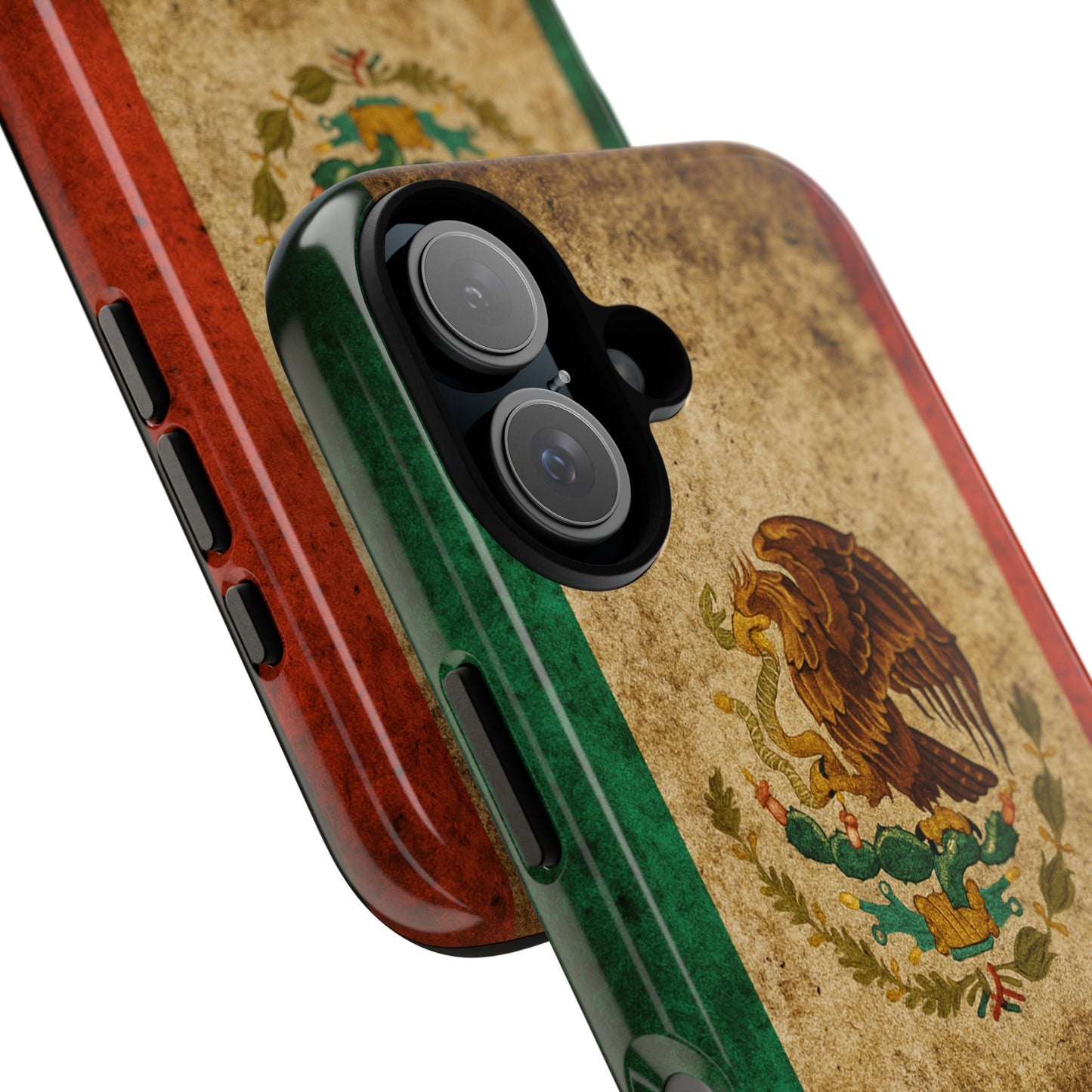 Vintage Mexico Flag Phone Case – Mexican Pride Grunge Flag Aesthetic Tough Case