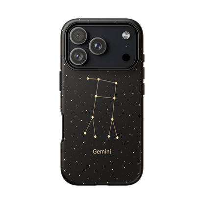 Gemini Zodiac Constellation Phone Case – Luxe Gold Celestial Cover