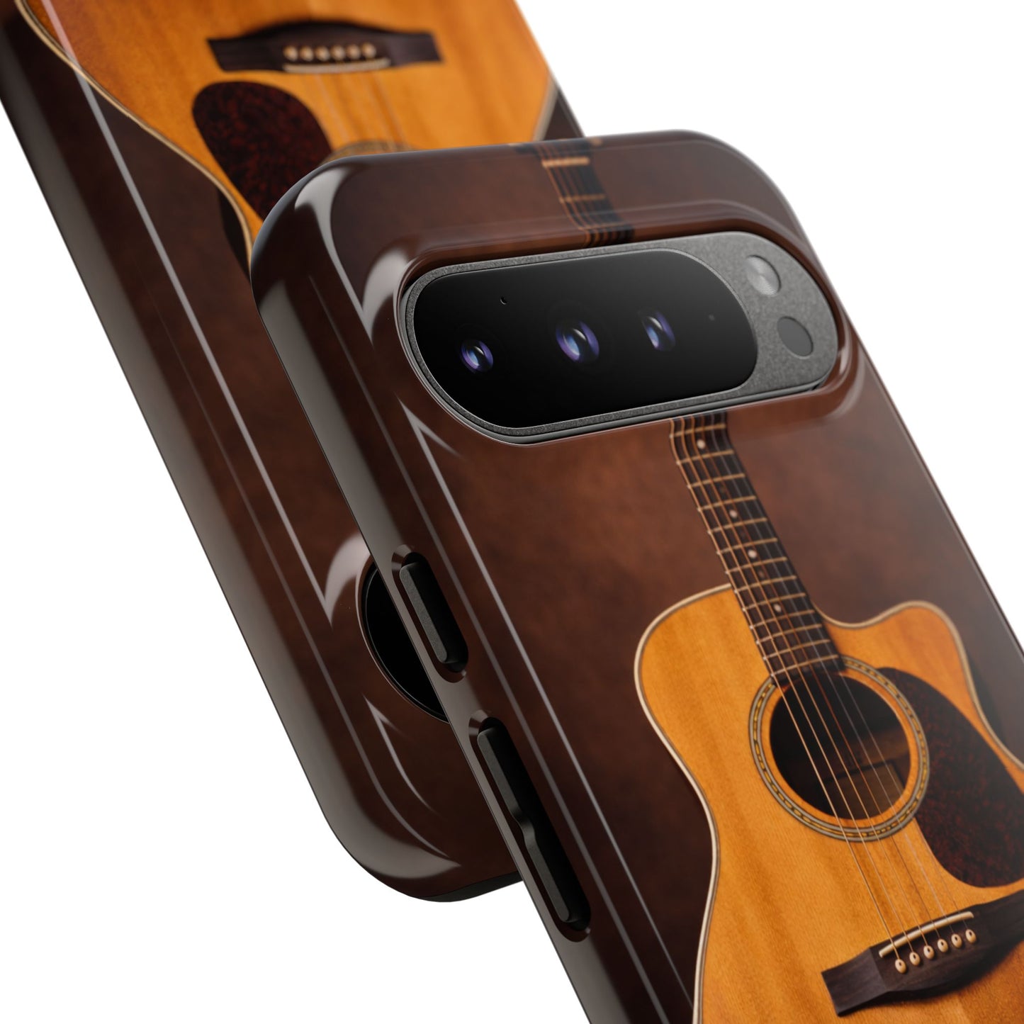 Acoustic Guitar Daisy Phone Case | Rustic Music Lover Tough Cover