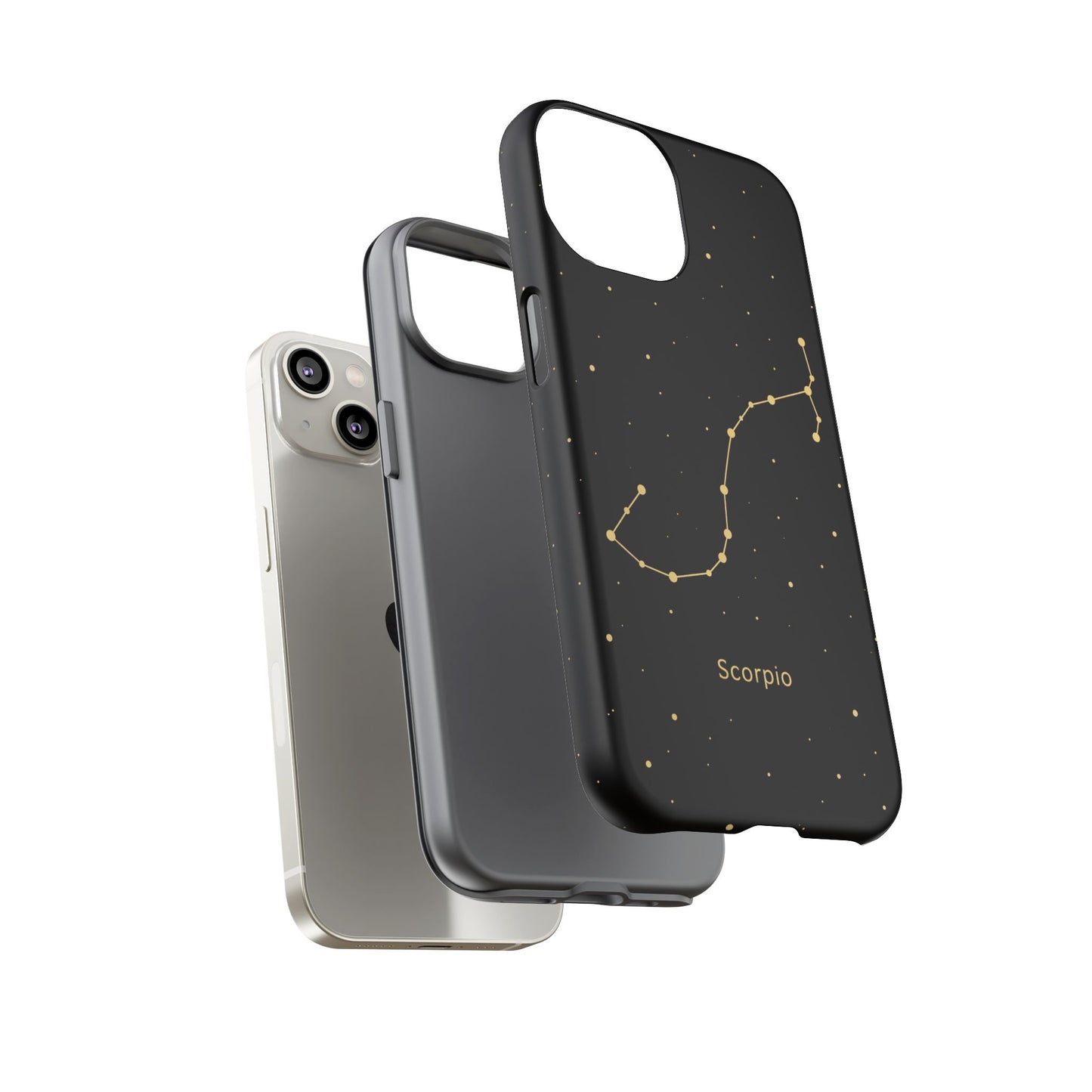 Scorpio Zodiac Constellation Phone Case – Luxe Gold Celestial Cover