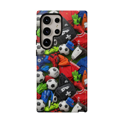Soccer Ball Pattern Phone Case – Sports Fan Tough Protective Game Day Case