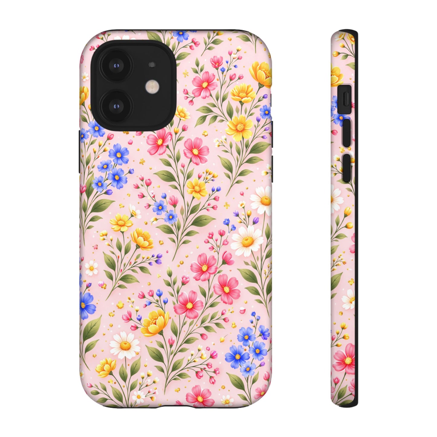 Wildflower Floral Phone Case Vintage Spring Meadow Tough Cover