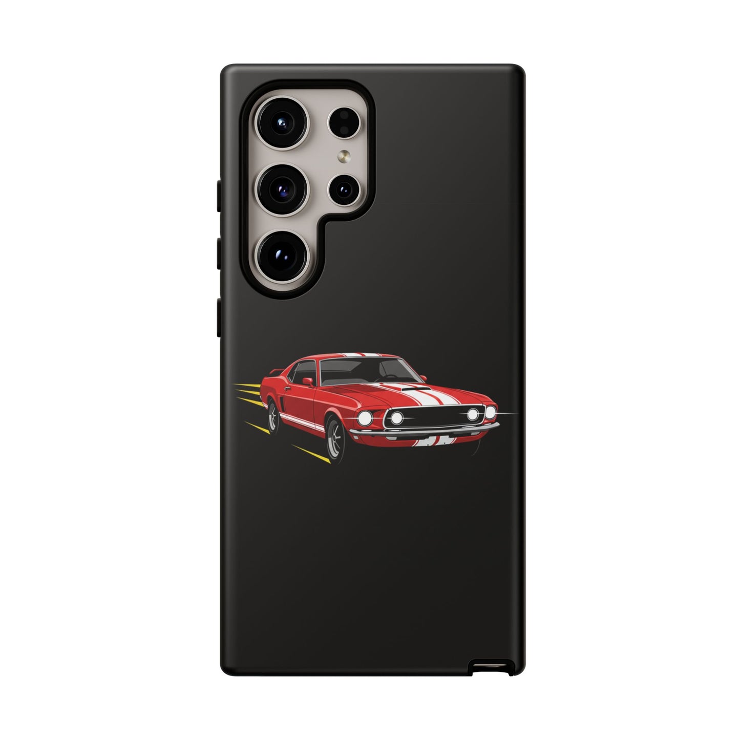 Red Muscle Car Phone Case – Classic Car Racing Tough Protective Case