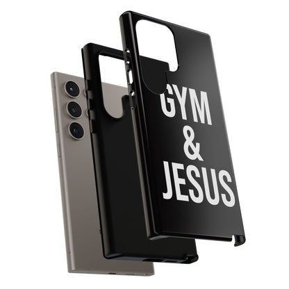 Gym & Jesus Phone Case Christian Faith Workout Gym Motivation Case