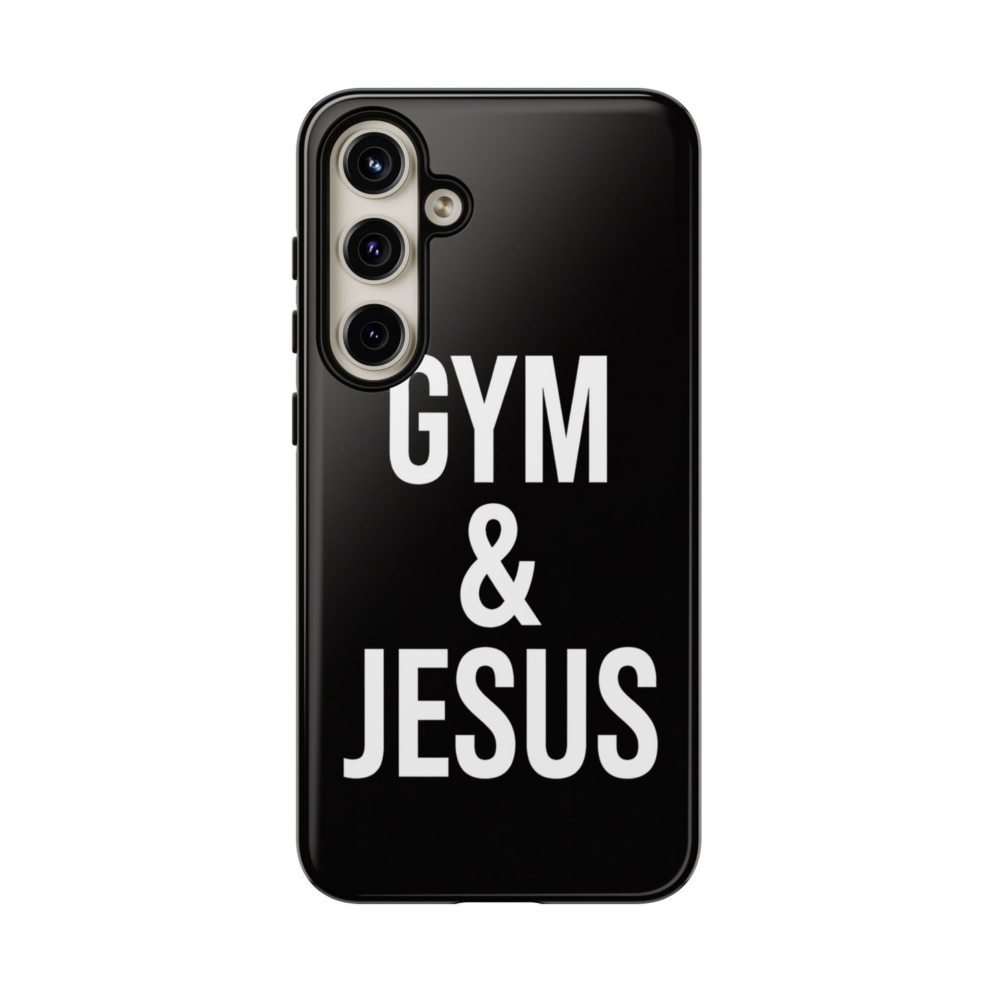Gym & Jesus Phone Case Christian Faith Workout Gym Motivation Case