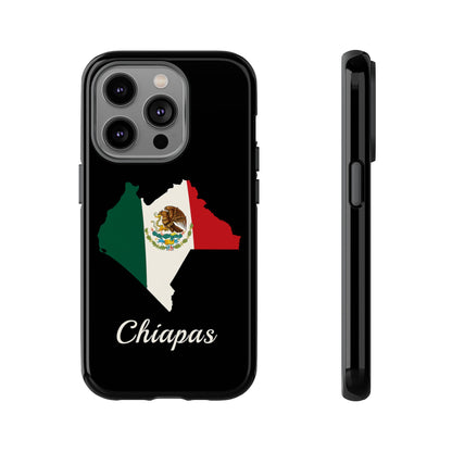 Chiapas Mexico Flag Map Phone Case | Mexican American Pride Tough Case for iPhone & Samsung