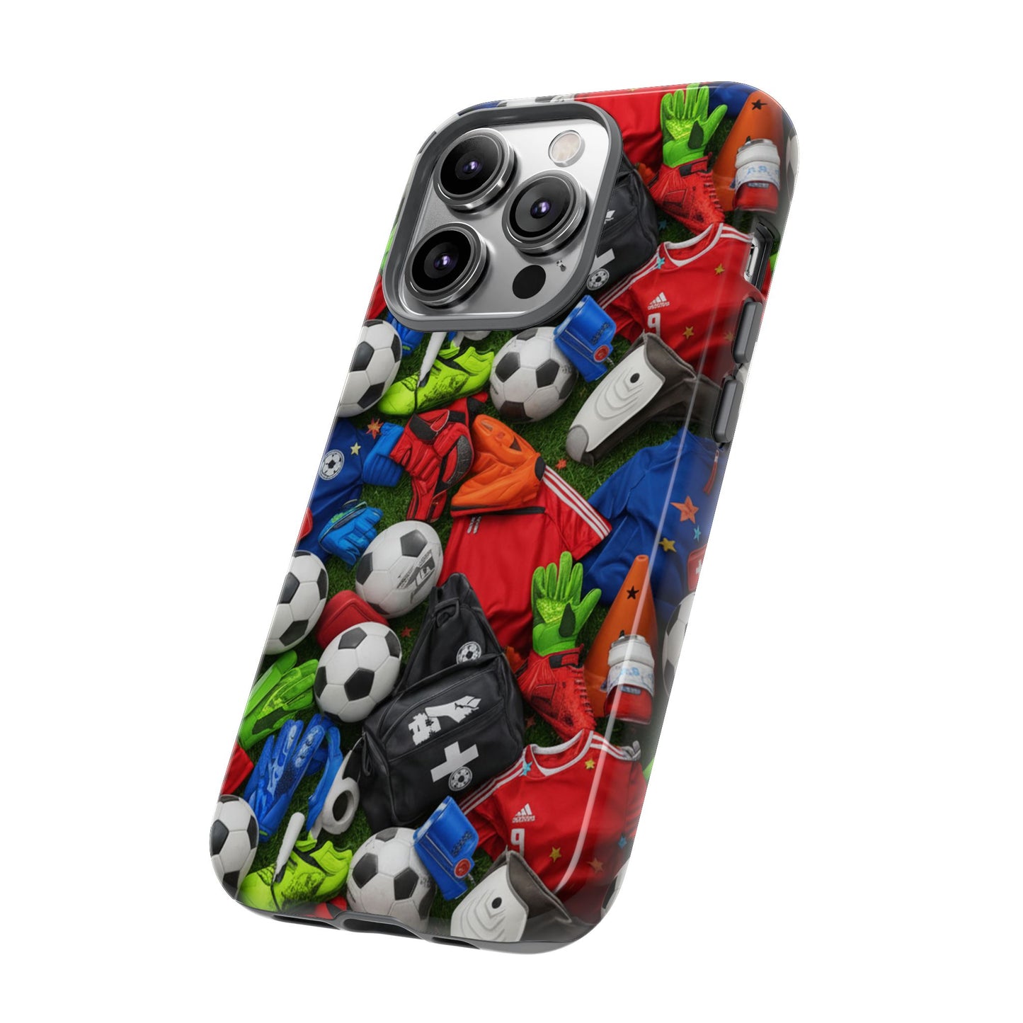 Soccer Ball Pattern Phone Case – Sports Fan Tough Protective Game Day Case