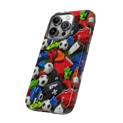 Soccer Ball Pattern Phone Case – Sports Fan Tough Protective Game Day Case
