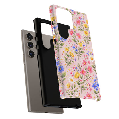 Wildflower Floral Phone Case Vintage Spring Meadow Tough Cover