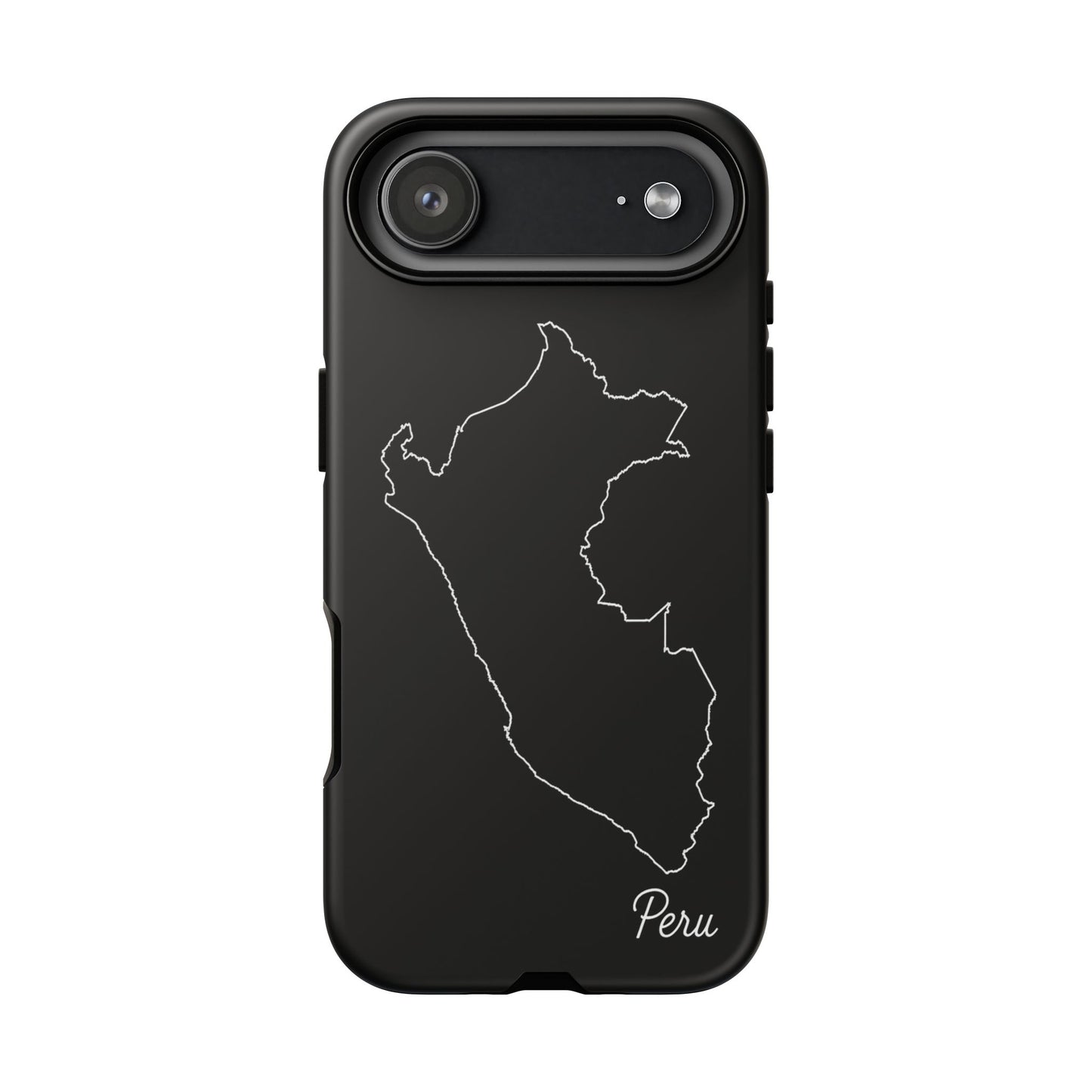Peru Outline Phone Case – Minimal Country Map Tough Case (iPhone, Samsung, Pixel)