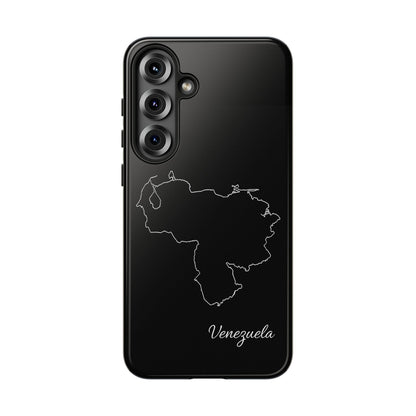Venezuela Outline Phone Case – Minimal Country Map Tough Case (iPhone, Samsung, Pixel)