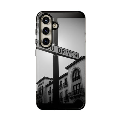 Rodeo Drive Phone Case | Los Angeles Aesthetic Black & White Photography | Luxury LA Street Tough Case for iPhone & Samsung
