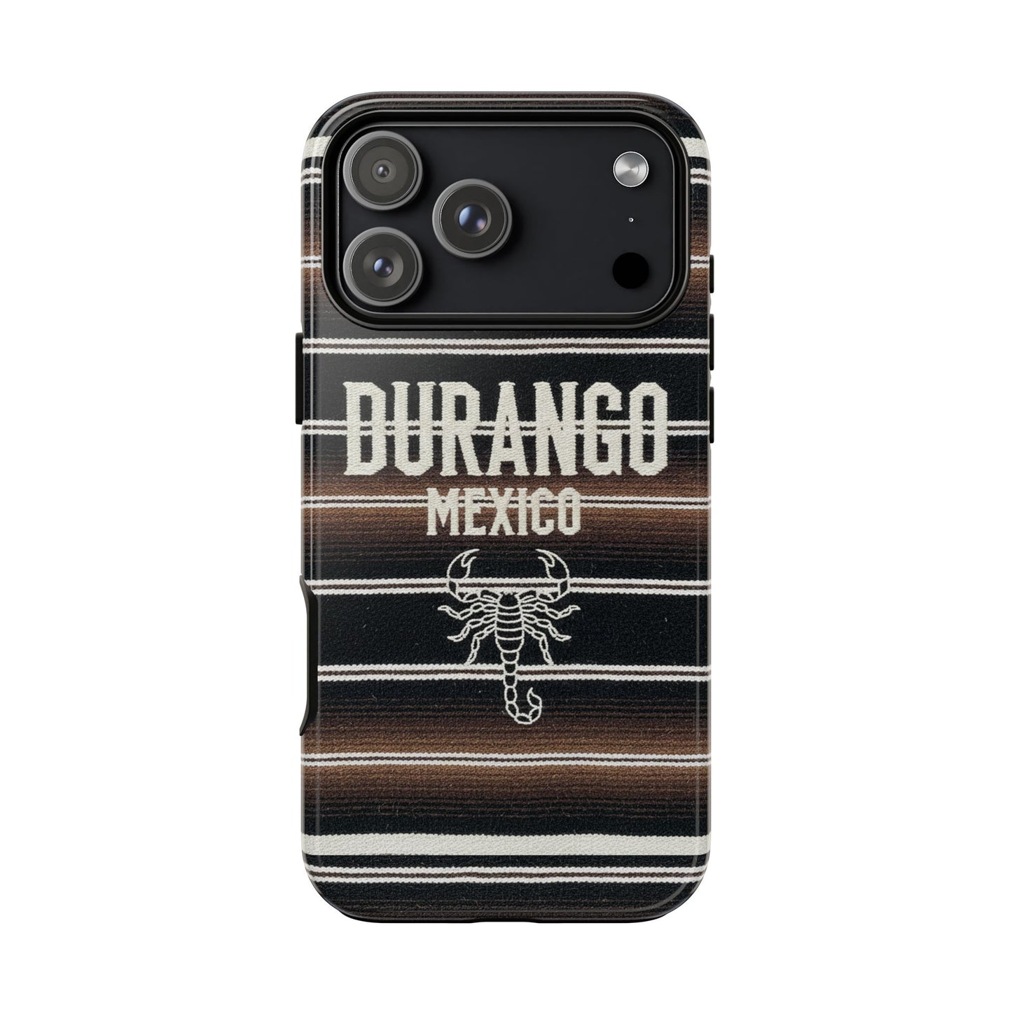 Durango Mexico Phone Case | Serape Scorpion Western Design | Mexican Heritage Tough Case for iPhone & Samsung