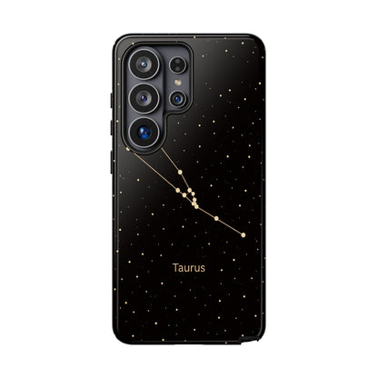 Taurus Zodiac Constellation Phone Case – Luxe Gold Celestial Cover
