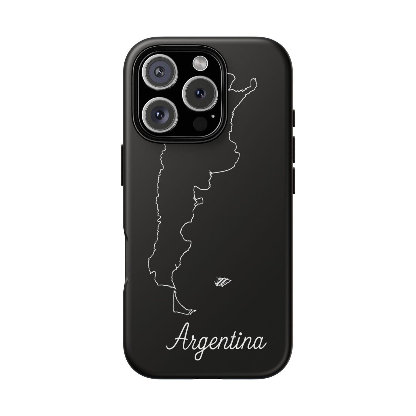 Argentina Outline Phone Case – Minimal Country Map Tough Case (iPhone, Samsung, Pixel)