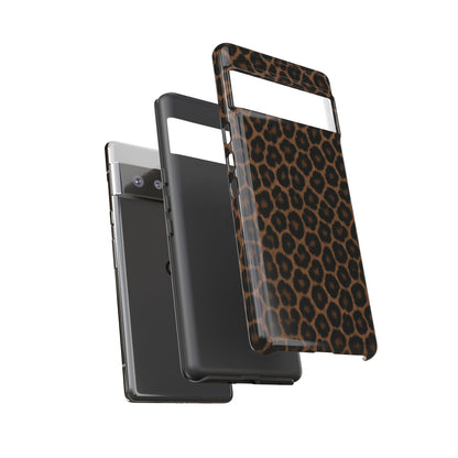 Brown Leopard Print Phone Case | Classic Animal Print Aesthetic Tough Protective Case