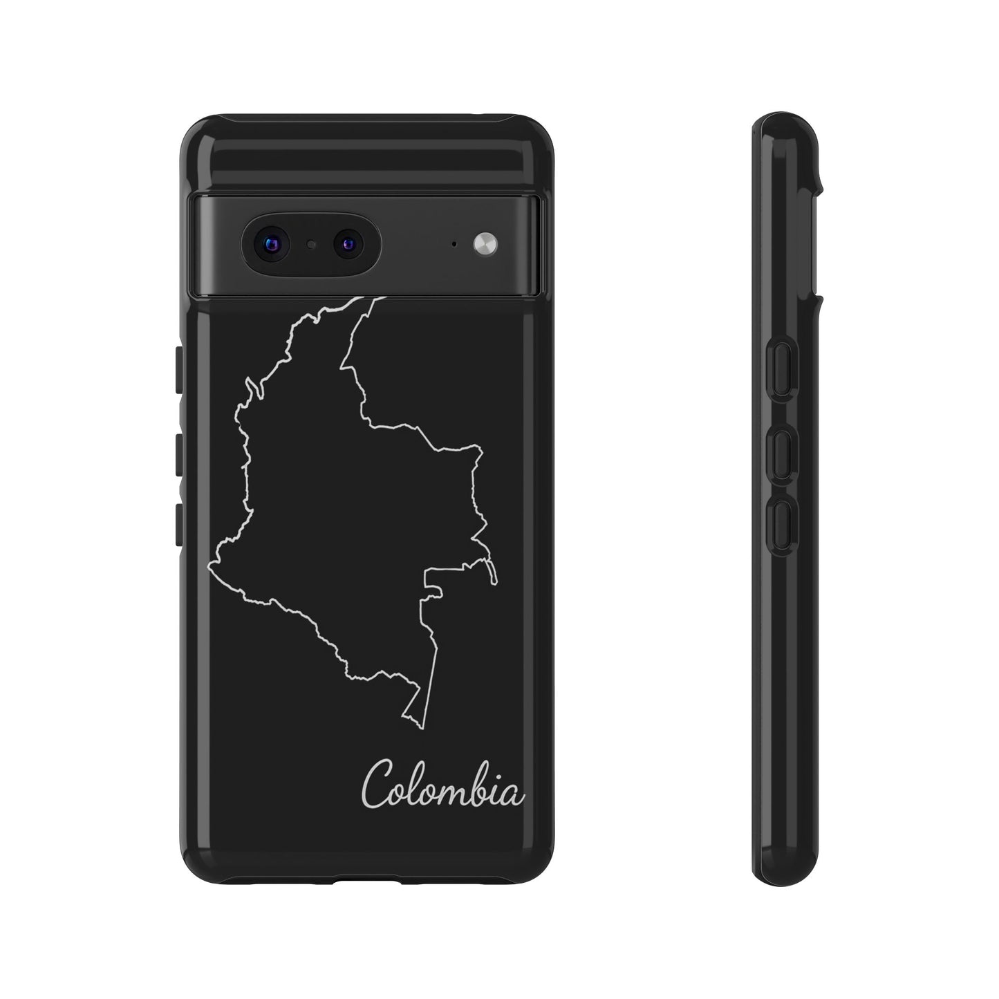 Colombia Outline Phone Case – Minimal Country Map Tough Case (iPhone, Samsung, Pixel)