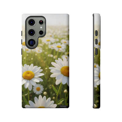 Daisy Phone Case – Floral Spring Field Tough Protective Case (iPhone, Samsung, Pixel)