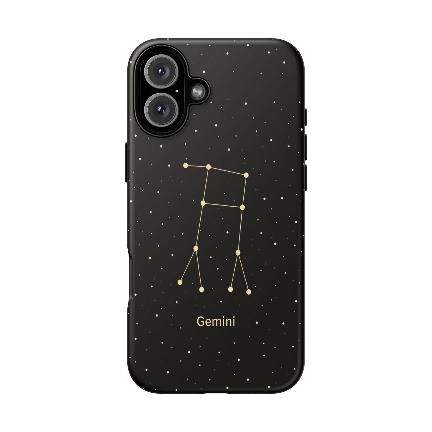 Gemini Zodiac Constellation Phone Case – Luxe Gold Celestial Cover