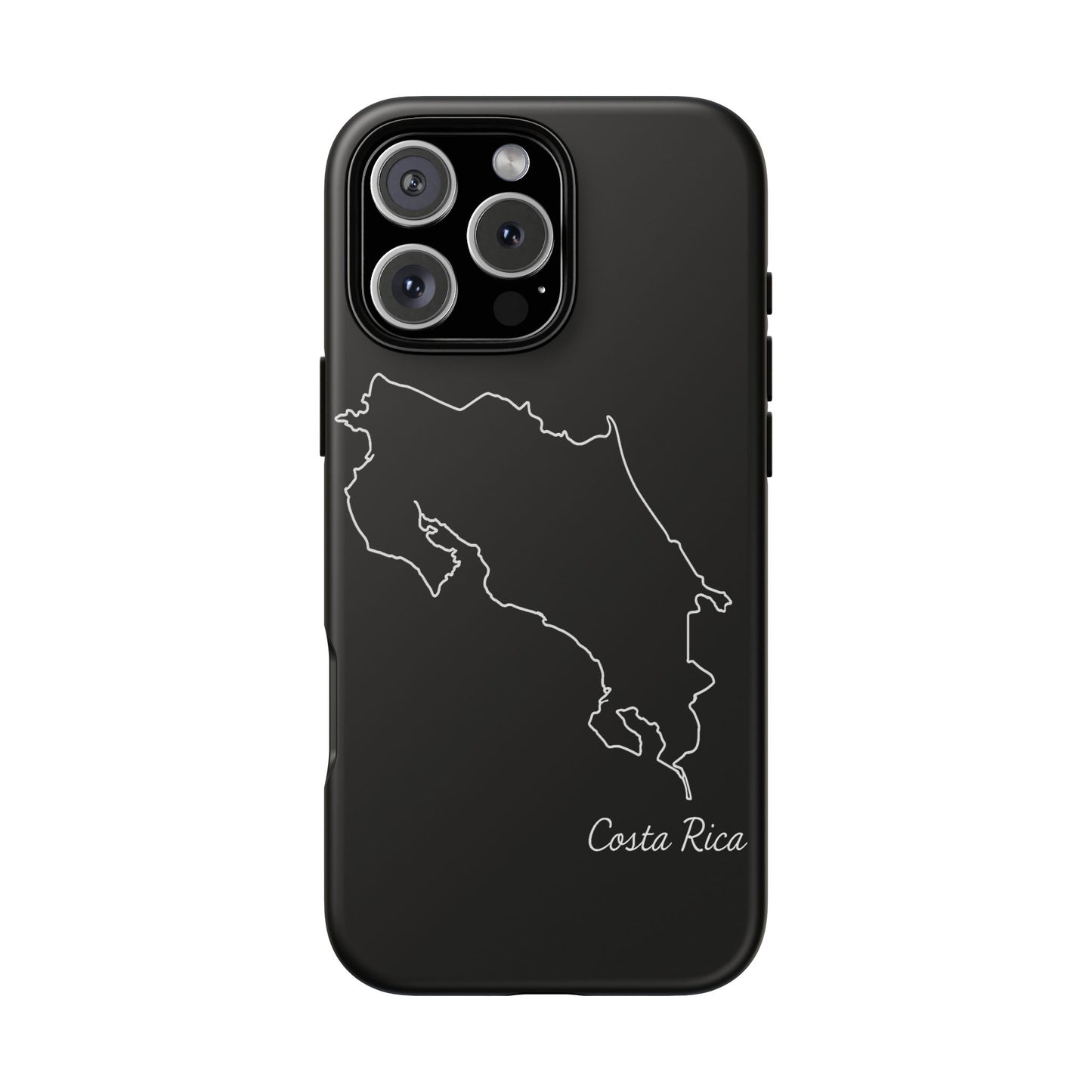 Costa Rica Outline Phone Case – Minimal Country Map Tough Case (iPhone, Samsung, Pixel)