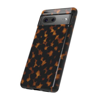 Tortoiseshell Phone Case – Brown Leopard Pattern Luxury Tough Protective Case