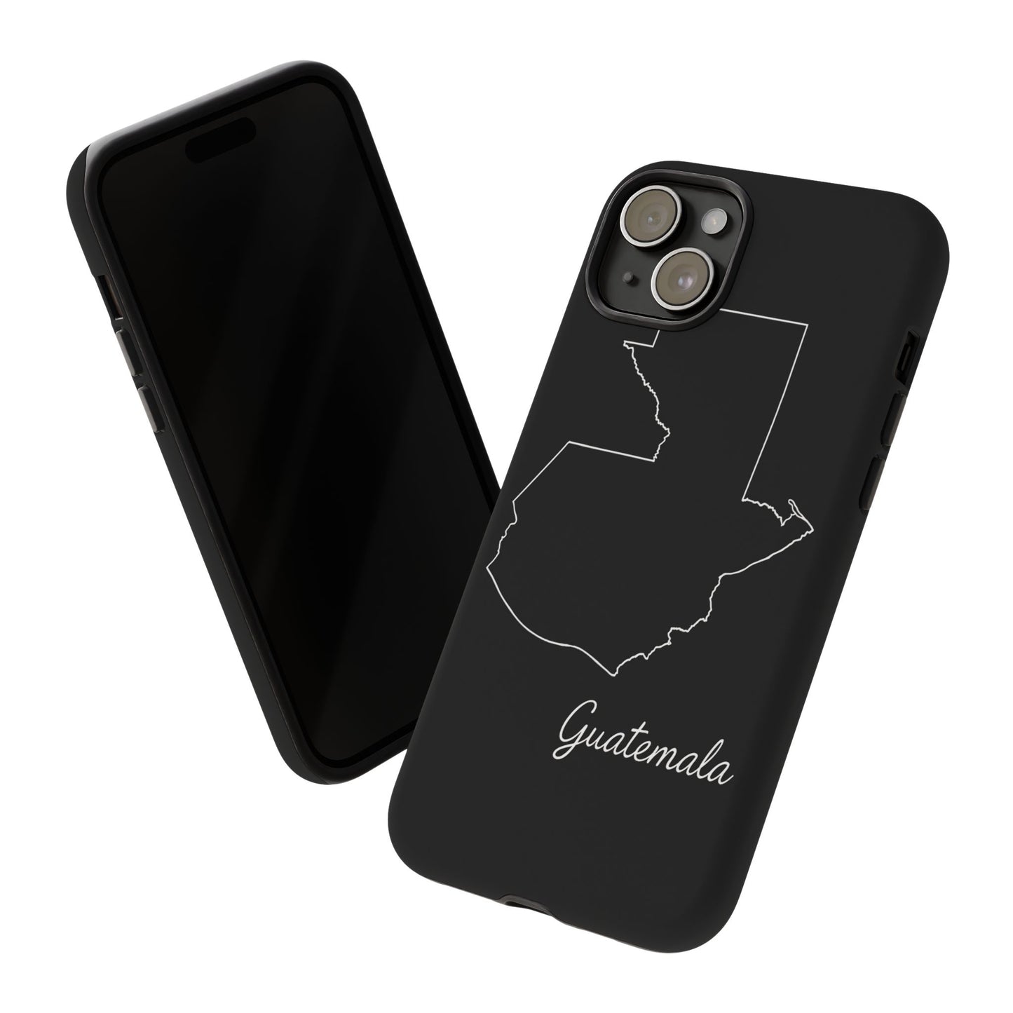 Guatemala Outline Phone Case – Minimal Country Map Tough Case (iPhone, Samsung, Pixel)