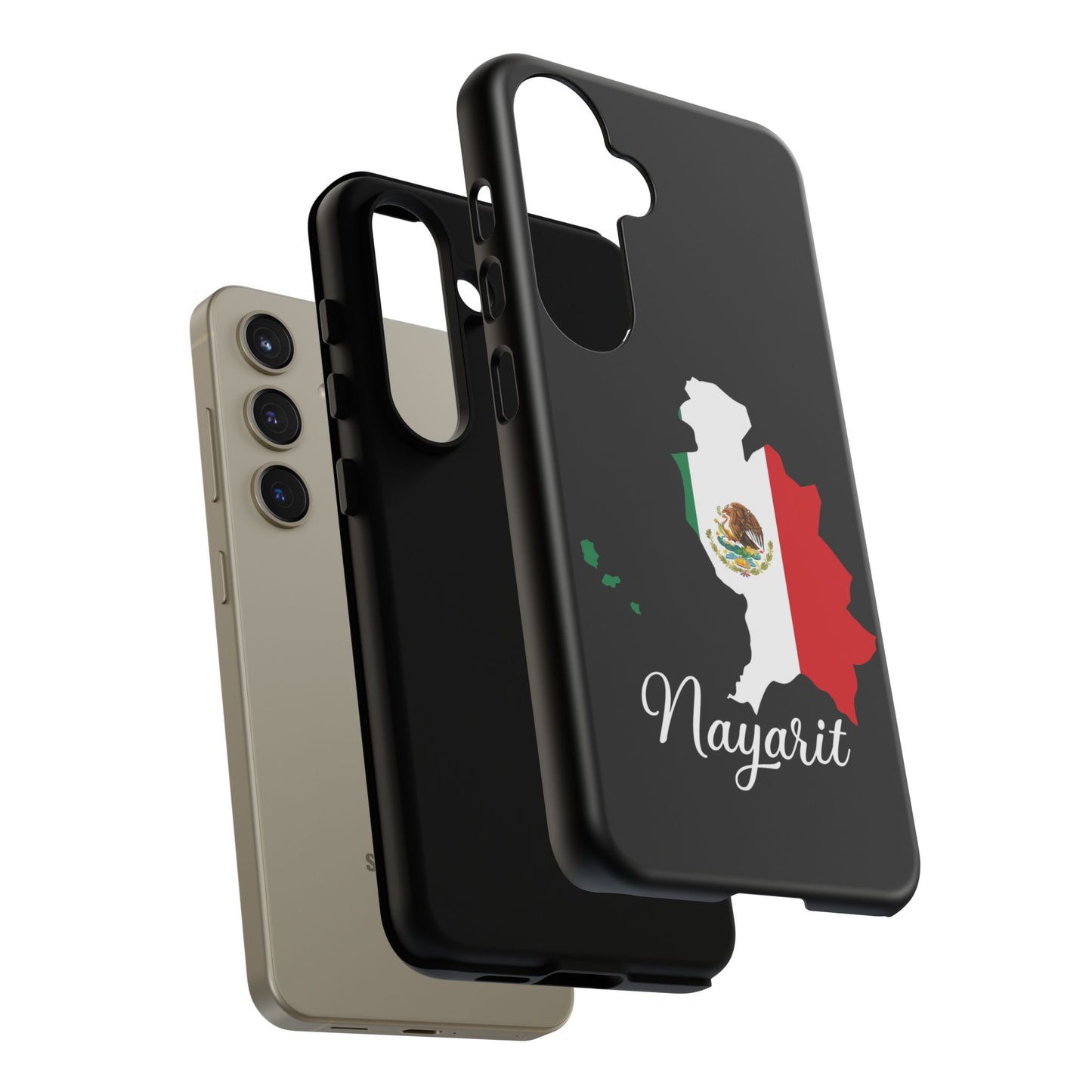 Nayarit Mexico Flag Map Phone Case | Mexican American Pride Tough Case for iPhone & Samsung