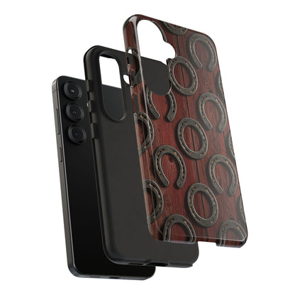 Rustic Horseshoe Western Phone Case – Cowboy Country Ranch Tough Case