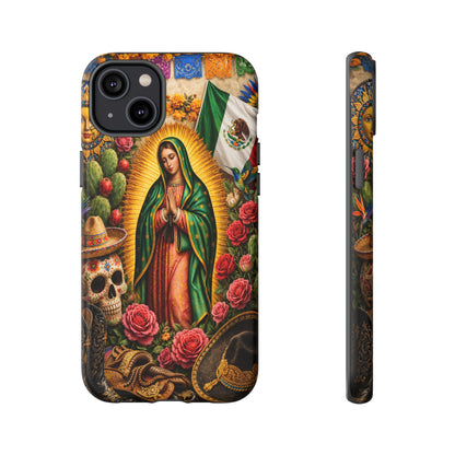 Virgen de Guadalupe Phone Case Mexican Floral iPhone Samsung Pixel Case