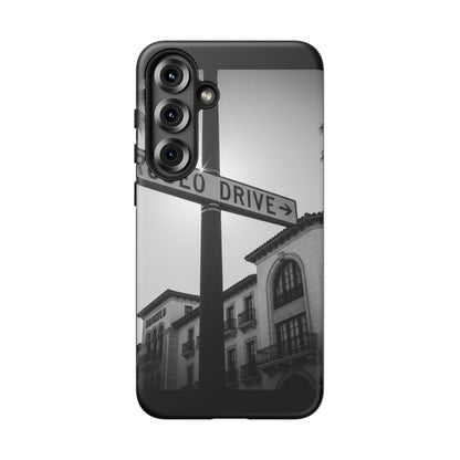 Rodeo Drive Phone Case | Los Angeles Aesthetic Black & White Photography | Luxury LA Street Tough Case for iPhone & Samsung