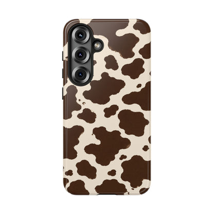 Western Cow Print Tough Phone Case for iPhone Samsung Galaxy Pixel