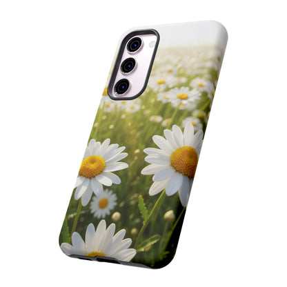Daisy Phone Case – Floral Spring Field Tough Protective Case (iPhone, Samsung, Pixel)