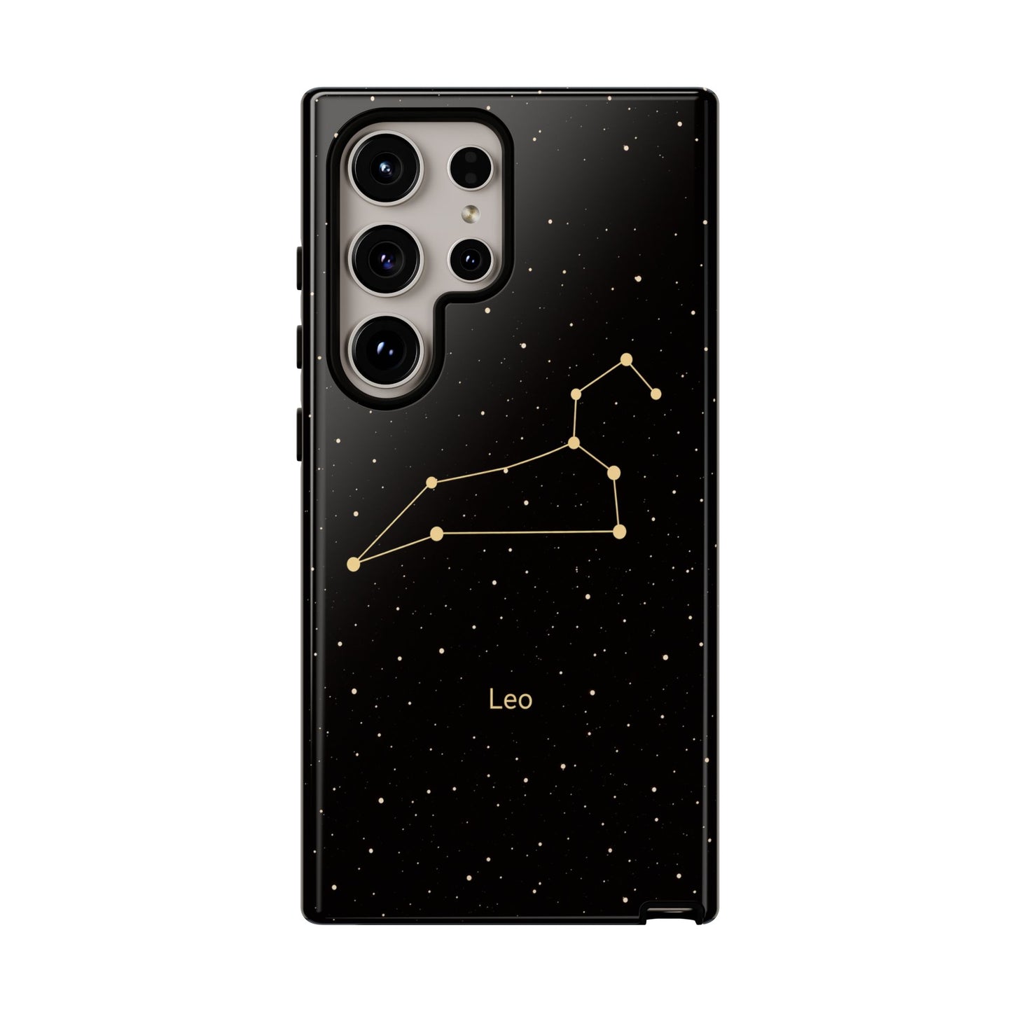 Leo Zodiac Constellation Phone Case – Luxe Gold Celestial Cover