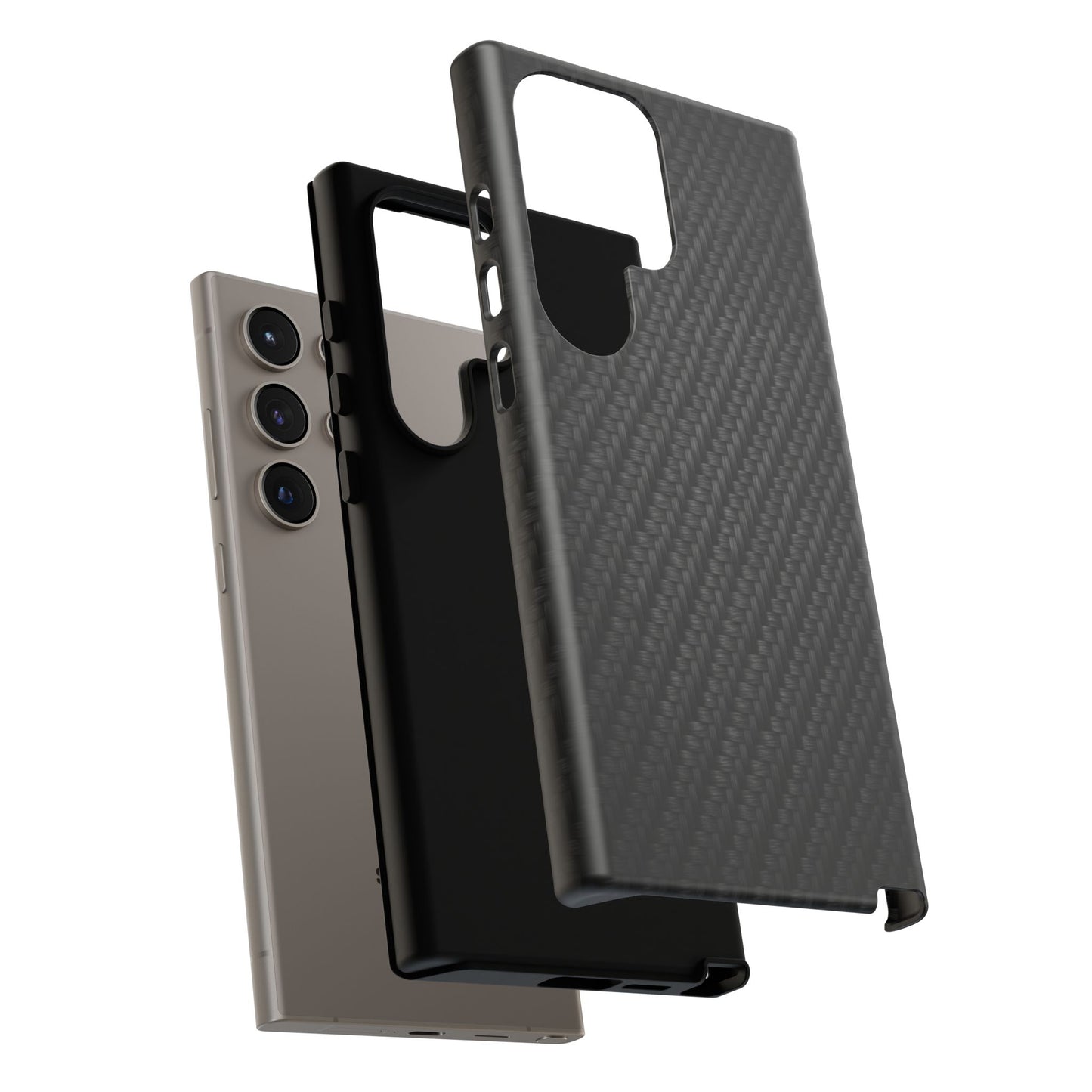 Carbon Fiber Inspired Phone Case – Rugged Slim Protective Tech Case for iPhone & Samsung