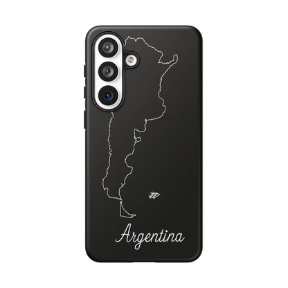 Argentina Outline Phone Case – Minimal Country Map Tough Case (iPhone, Samsung, Pixel)