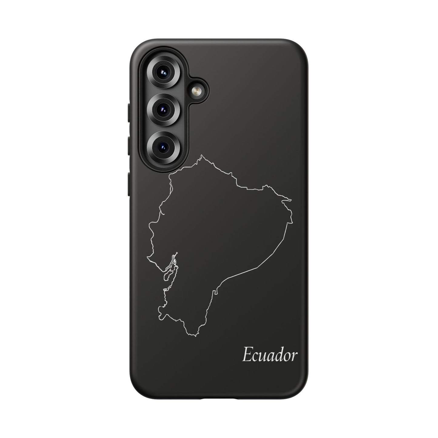 Ecuador Outline Phone Case – Minimal Country Map Tough Case (iPhone, Samsung, Pixel)