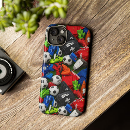 Soccer Ball Pattern Phone Case – Sports Fan Tough Protective Game Day Case