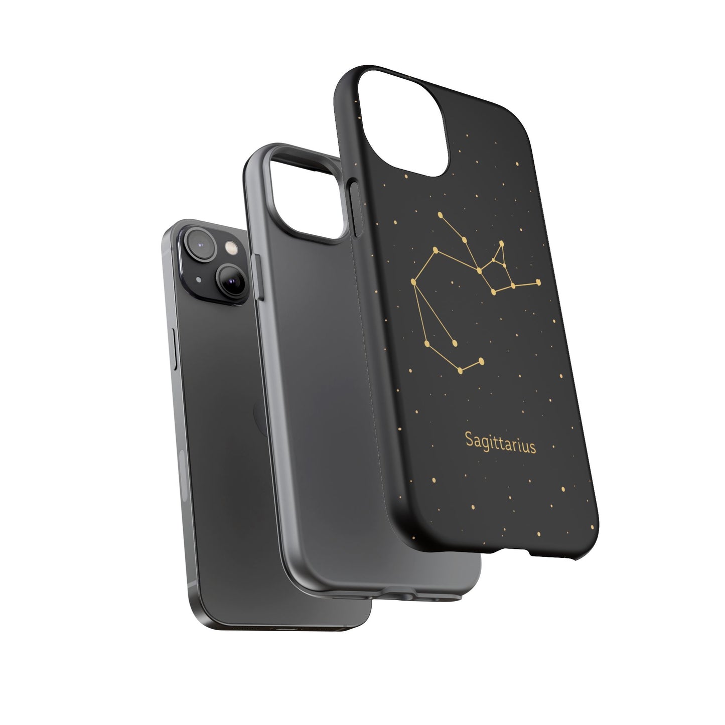 Sagittarius Zodiac Constellation Phone Case – Luxe Gold Celestial Cover