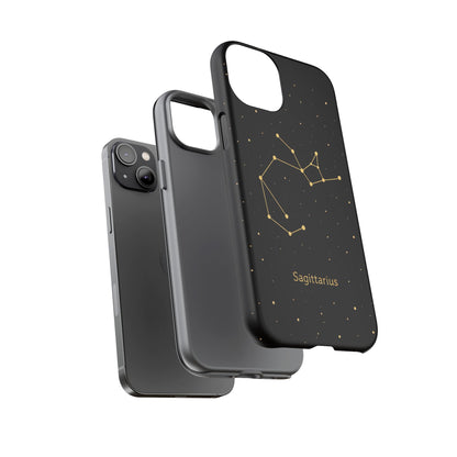 Sagittarius Zodiac Constellation Phone Case – Luxe Gold Celestial Cover
