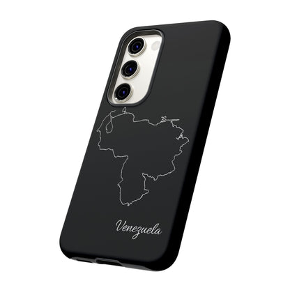 Venezuela Outline Phone Case – Minimal Country Map Tough Case (iPhone, Samsung, Pixel)