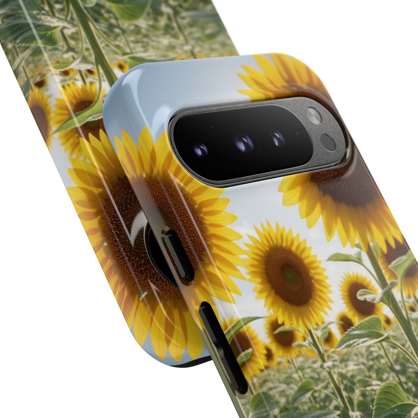 Sunflower Field Phone Case | Golden Hour Floral Aesthetic | Bright Summer Tough Case