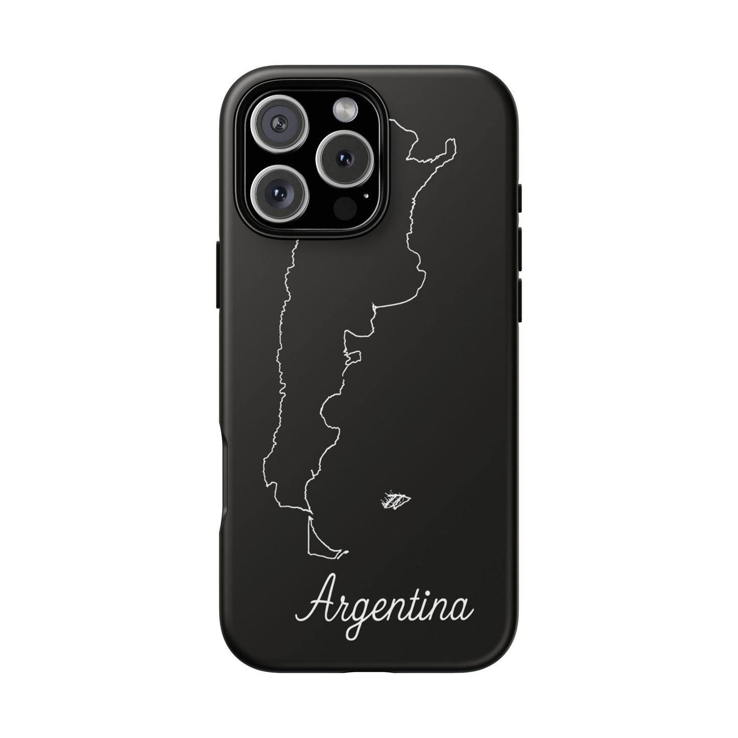 Argentina Outline Phone Case – Minimal Country Map Tough Case (iPhone, Samsung, Pixel)